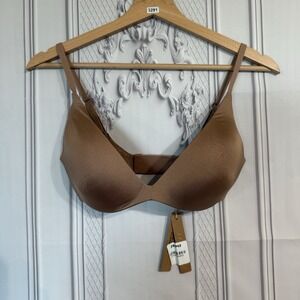 SKIMS Wireless Form Super Push Up Bra Size 32D Sienna NWT Comfort Plunge